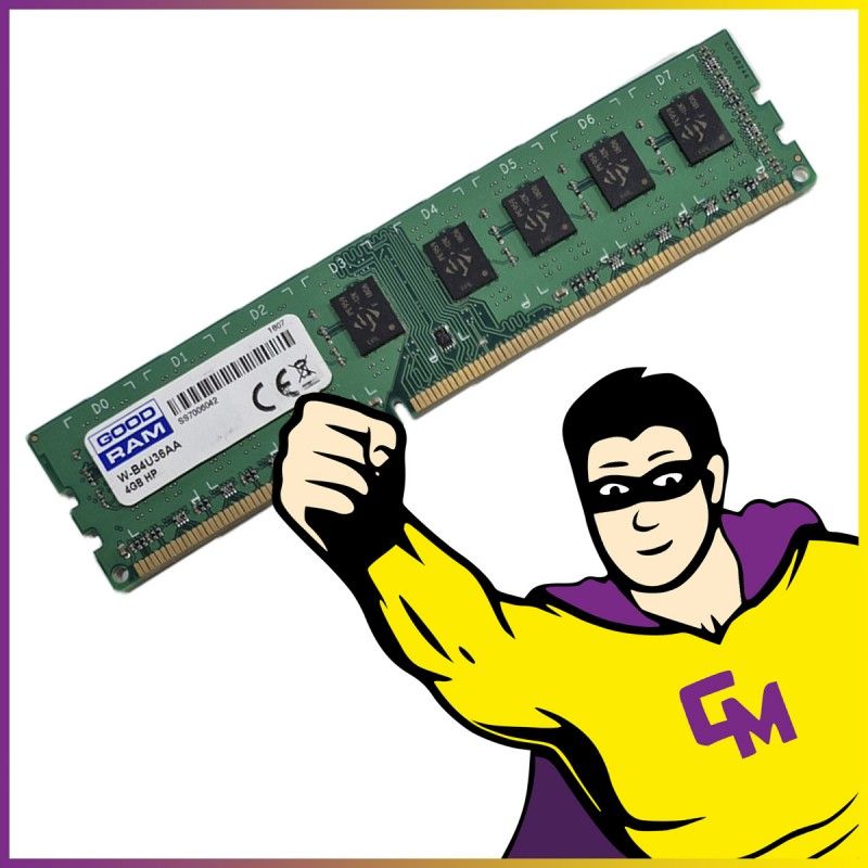 Goodram 4GB DDR3 RAM (W-B4U36AA, PC3-12800, 1600MHz)