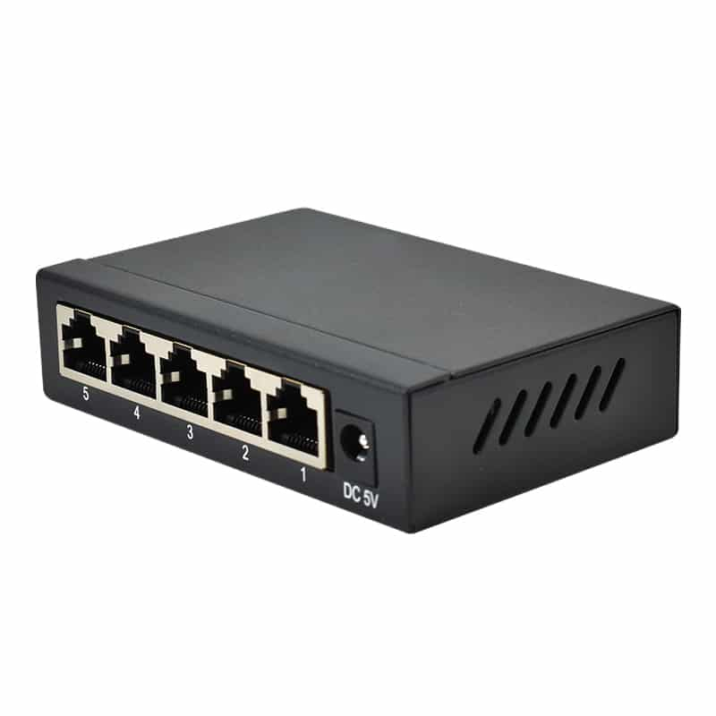 Conmutador Ethernet Gigabit Diprogress (10/100/1000) - Negro