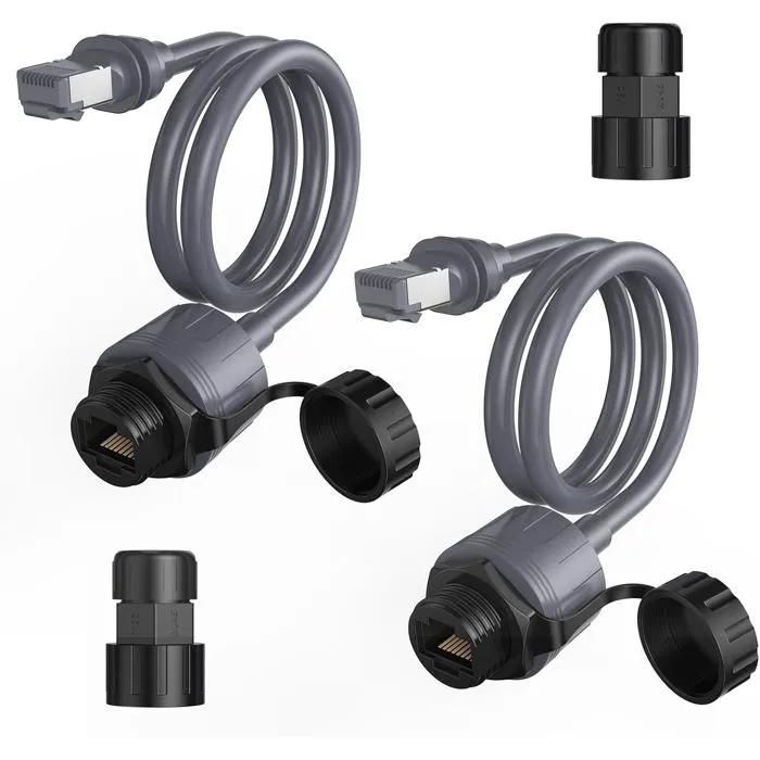 EDUP Starlink Ethernet Adapters Set of 2 Gen 3 & Mini, Waterproof RJ45 Extension for Starlink V3/Mini Dishy