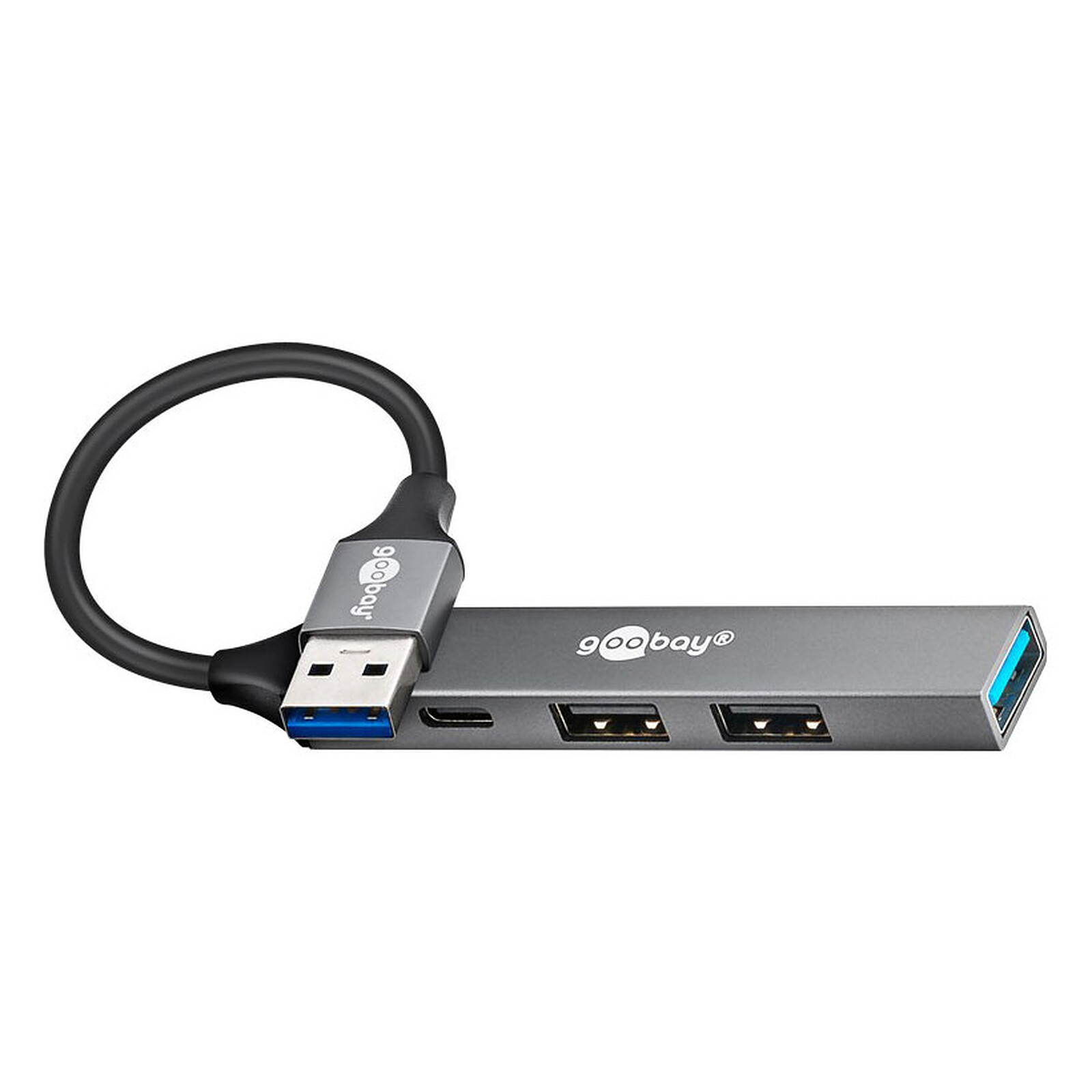 Goobay Slim USB a 4 puertos USB