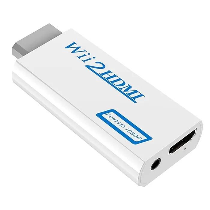 Adaptador HDMI Yuan Yuan - 123 - Wii a HDMI 1080p - Salida de audio de 3,5mm - Blanco - Alta calidad
