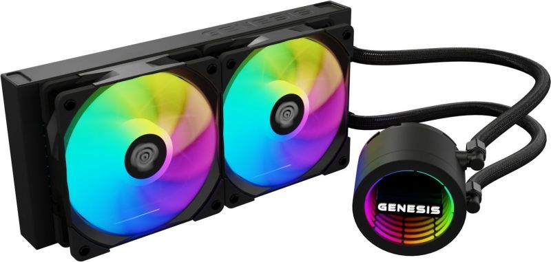 Genesis Hydria 240 ARGB Water Cooling Radiator - Black (NLG-2319)