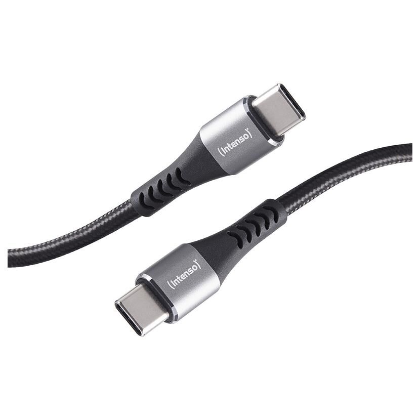 Câble Intenso USB-C vers USB-C C315C, 1,5 m, charge rapide jusqu'à 60 W, noir