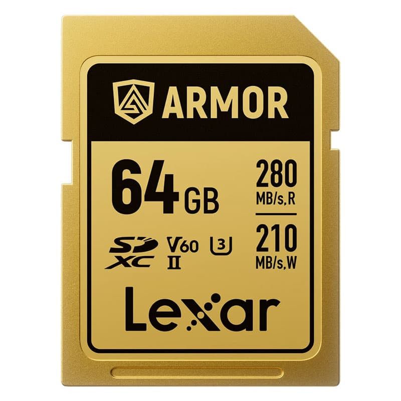 Lexar ARMOR Gold SDXC UHS-II 64GB Memory Card