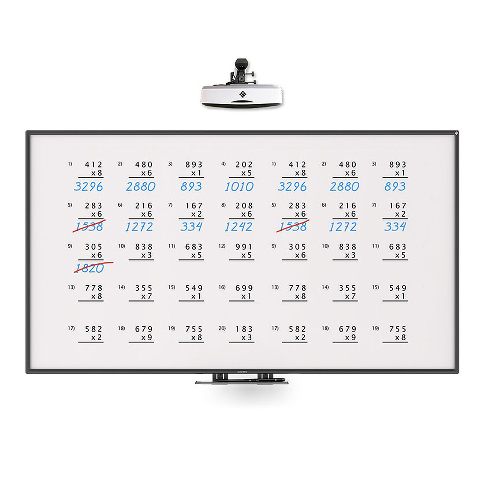 Vanerum i3BOARD Interactive whiteboard 135" - 20 touch DUO white projection