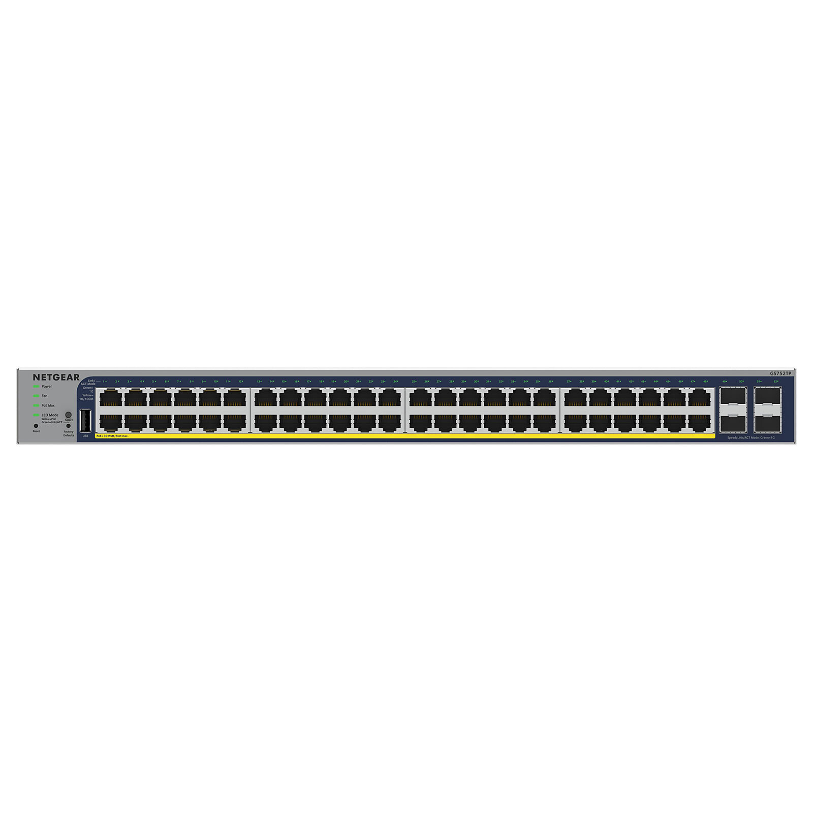 Netgear GS752TXPv3 48-Port Gigabit PoE+ Switch