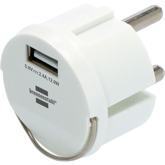 Brennenstuhl USB Adapter 2.4A White