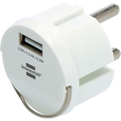 Adaptador Brennenstuhl USB 2.4A blanco
