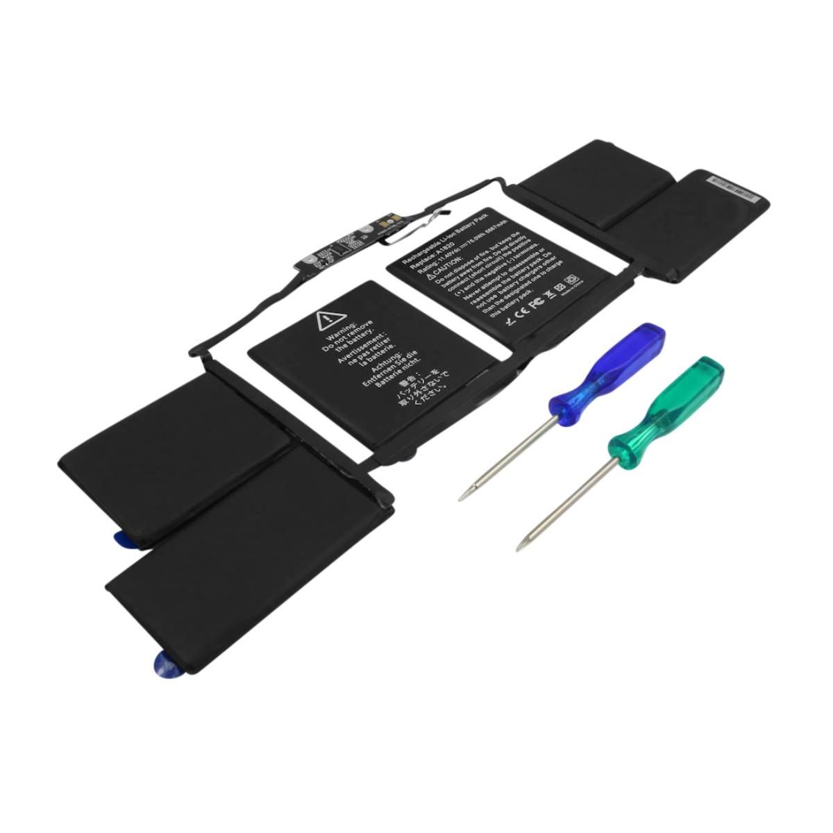 Batería Avizar para MacBook Pro de 15' (A1707) - 11.4V, 6667mAh, Li-Polímero Negro