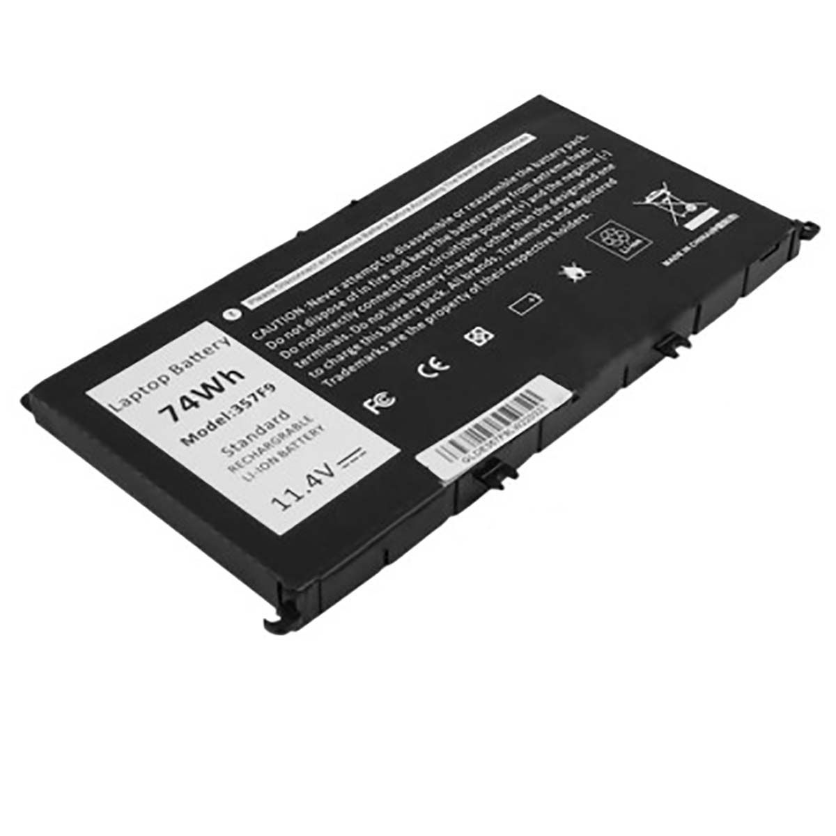 Avizar Li-ion 6490mAh Battery for Dell Inspiron 15 7000 Laptop, 11.4V, Black