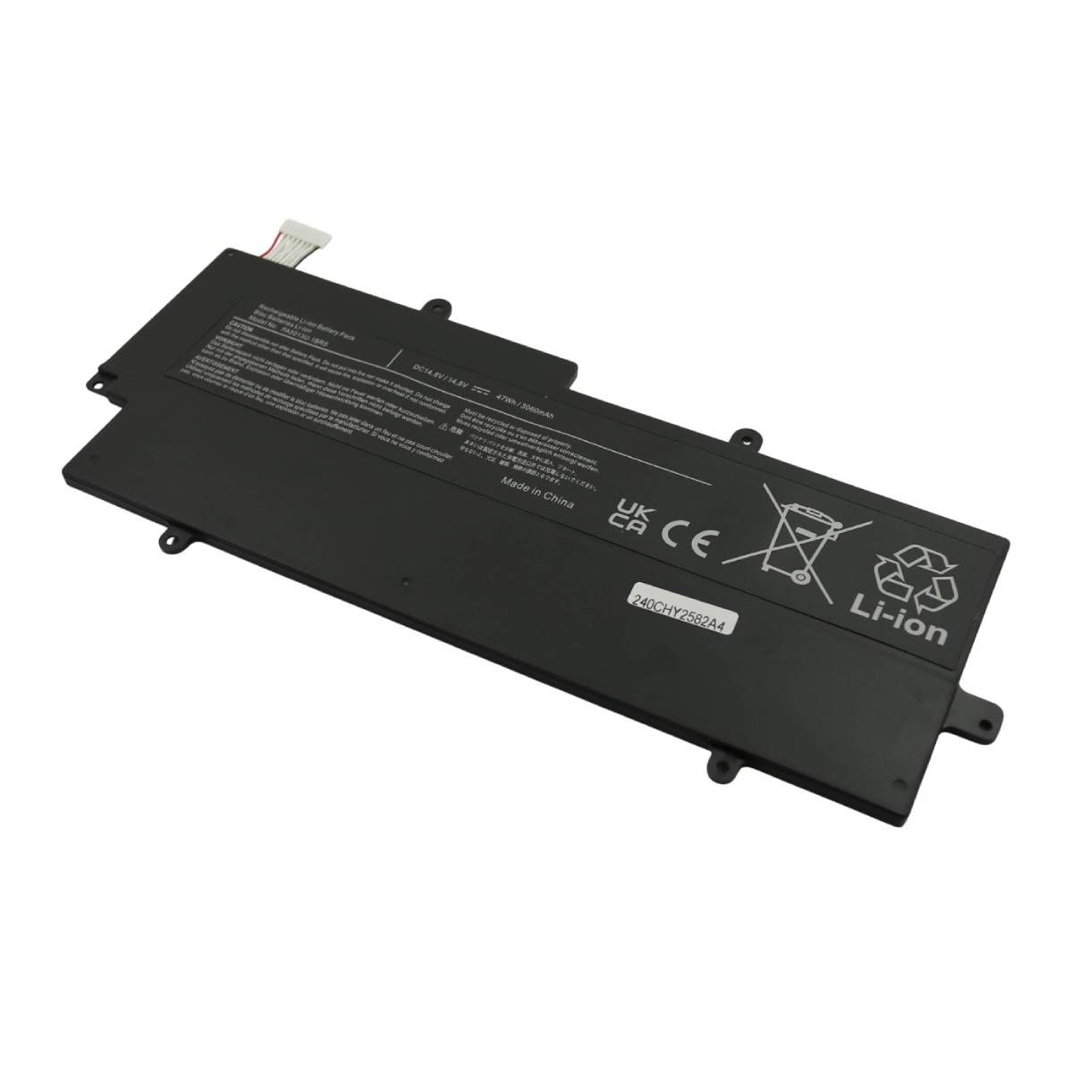 Batería para Toshiba Portégé Z830, 14.8V, 3060mAh, Li-Polímero, Negro (Avizar)