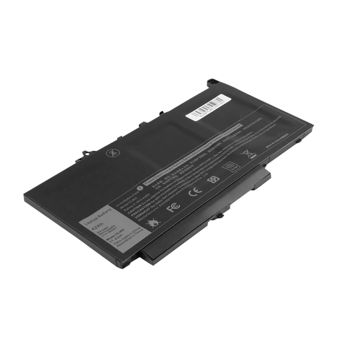 Avizar Lithium-Polymer Battery for Dell Latitude E7270 - 11.4V 3680mAh 42Wh Black