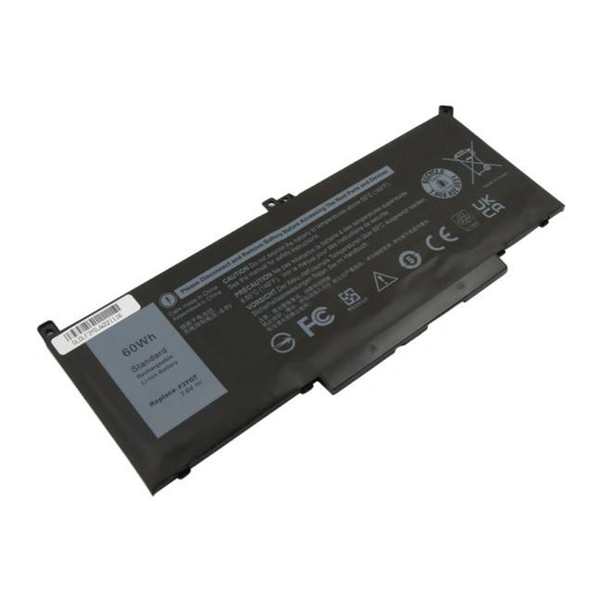 Batería para Dell Latitude 5580/5590/E7490, Avizar Li-ion 7.6V 7895mAh (Negro)