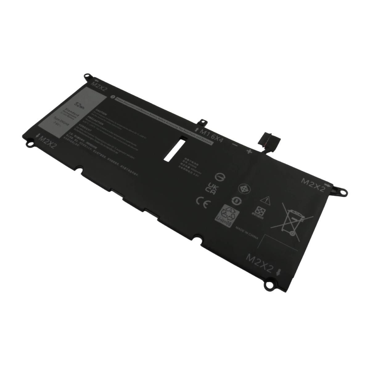 Avizar Replacement Battery for Dell Vostro 5390, 7.6V 6500mAh Li-ion Black