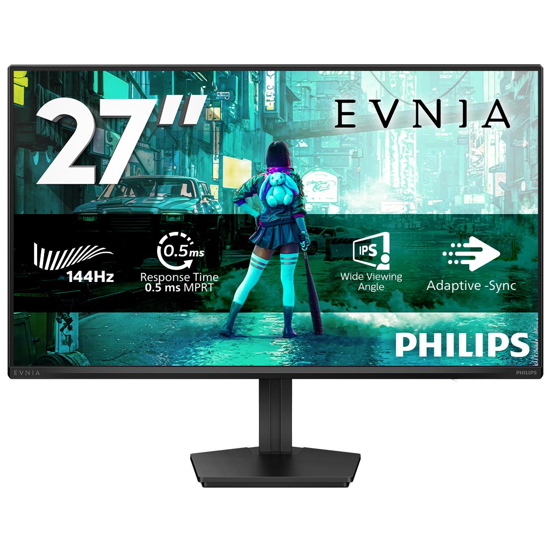 Philips Evnia 3000 27M2N3200NF - Écran LED - jeux - 27" - 1920 x 1080 Full HD (1080p) @ 144 Hz - Fast IPS - 300 cd/m² - 1500:1 - HDR10 - 0.5 ms - HDMI, DisplayPort - Charbon