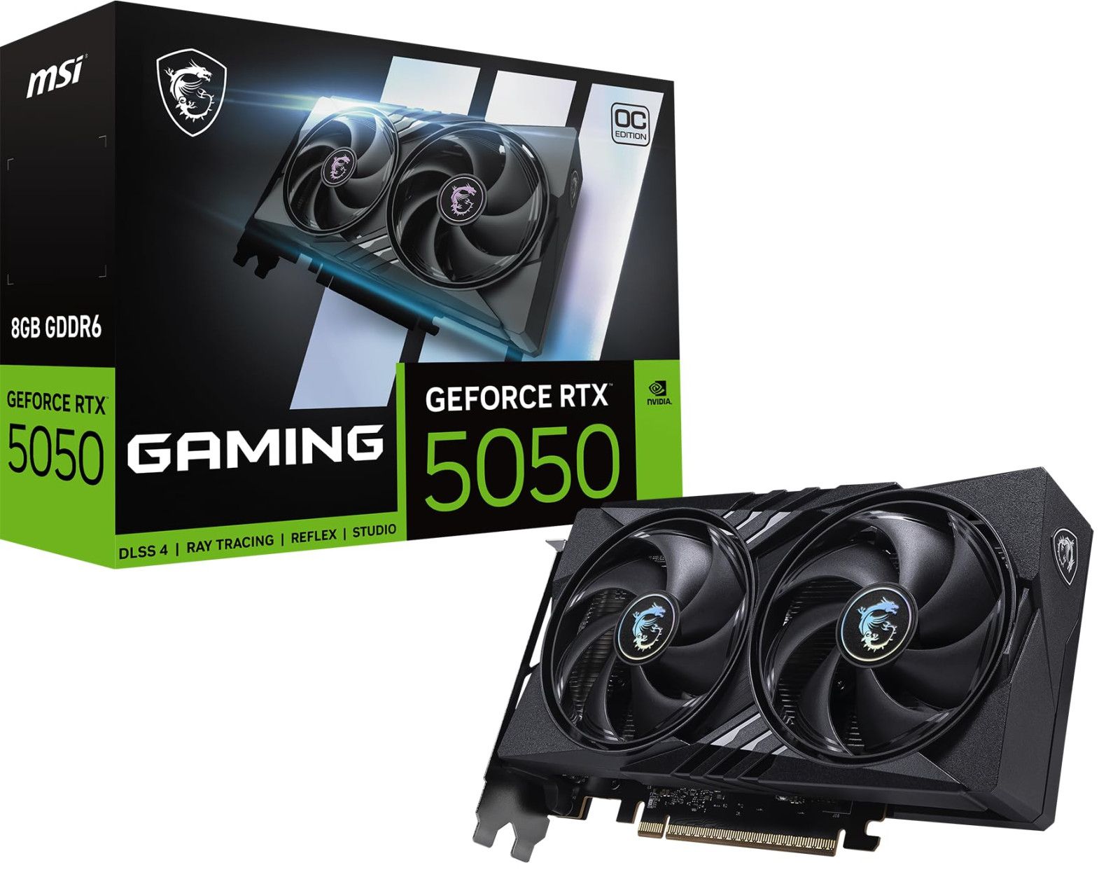 Carte graphique MSI GeForce RTX 5050 8 Go Gaming OC NVIDIA 8 Go GDDR6