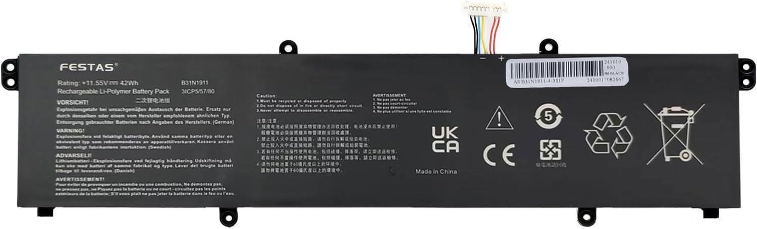 AOAL 11.55V 42Wh Battery for Asus Laptops