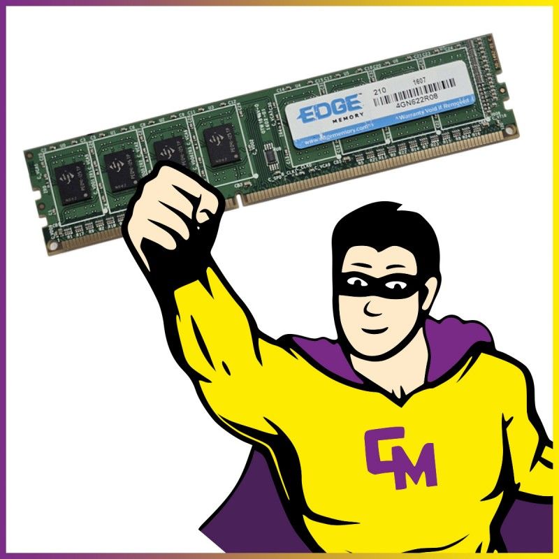 Edge Memory 4GB DDR3 RAM (4GN622R08, PC3-12800, 1600MHz, CL11)