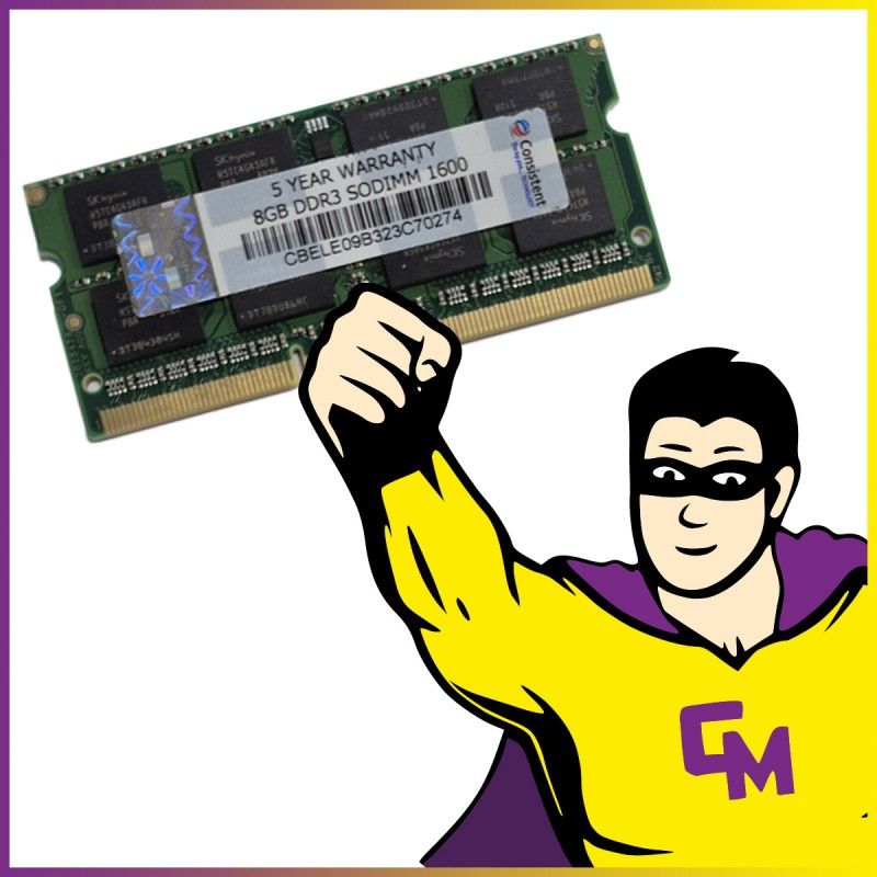 Consistent 8GB DDR3 PC3-12800 SODIMM 1600MHz Memory