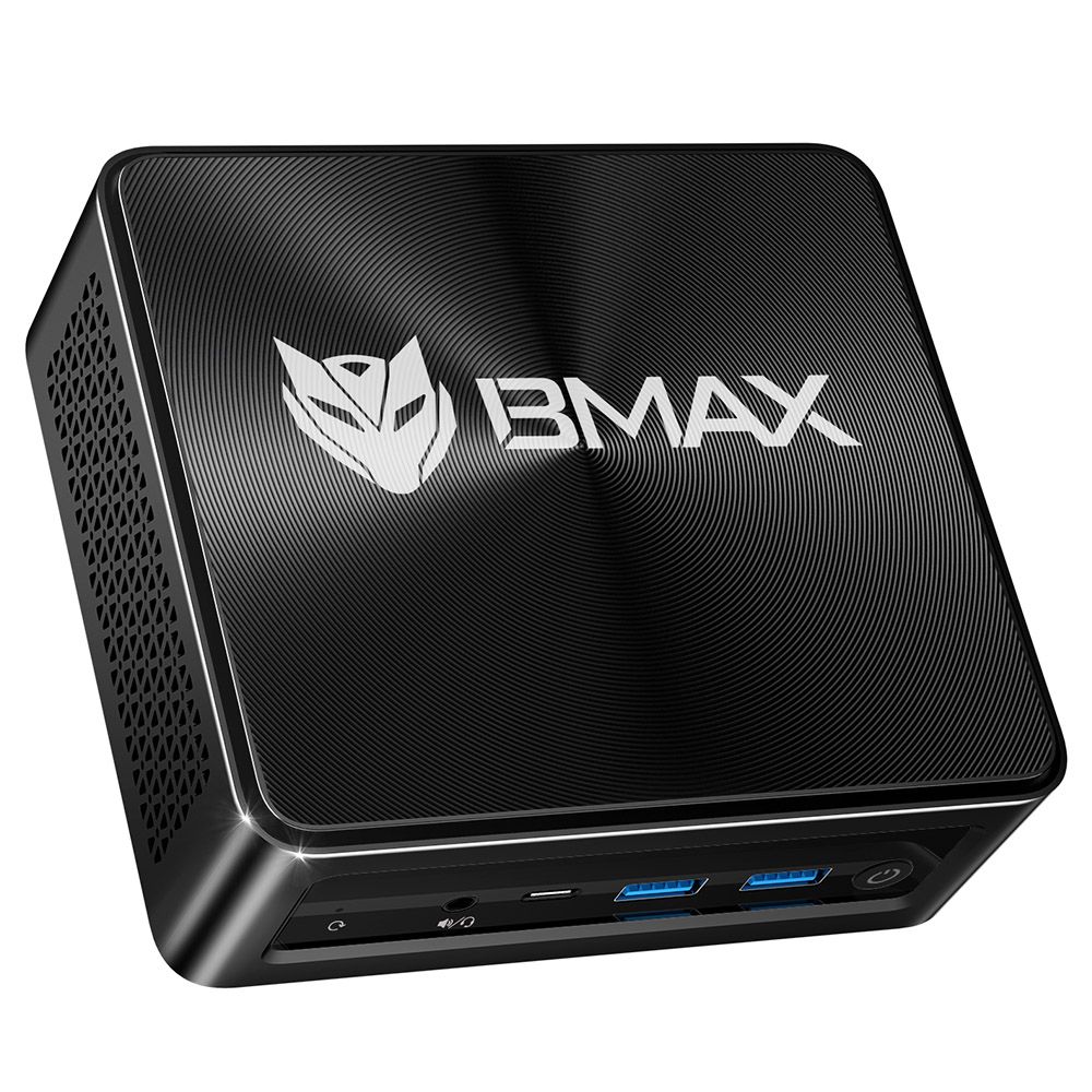 BMAX B7A Pro Mini PC - AMD Ryzen 5 7430U 6-Core - Up to 4.3GHz - 16GB RAM - 512GB SSD, DP, HDMI, Type-C, Triple 4K Display, Wi-Fi 6, Bluetooth 5.2, 2x USB 3.2, 2x USB 2.0, RJ45