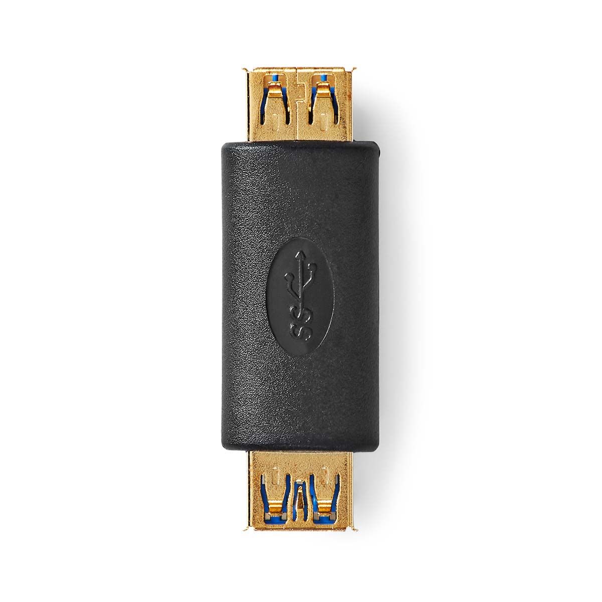 Nedis USB 3.2 Gen 1 USB-A to USB-A Adapter (5 Gbps, Gold-Plated Contacts)