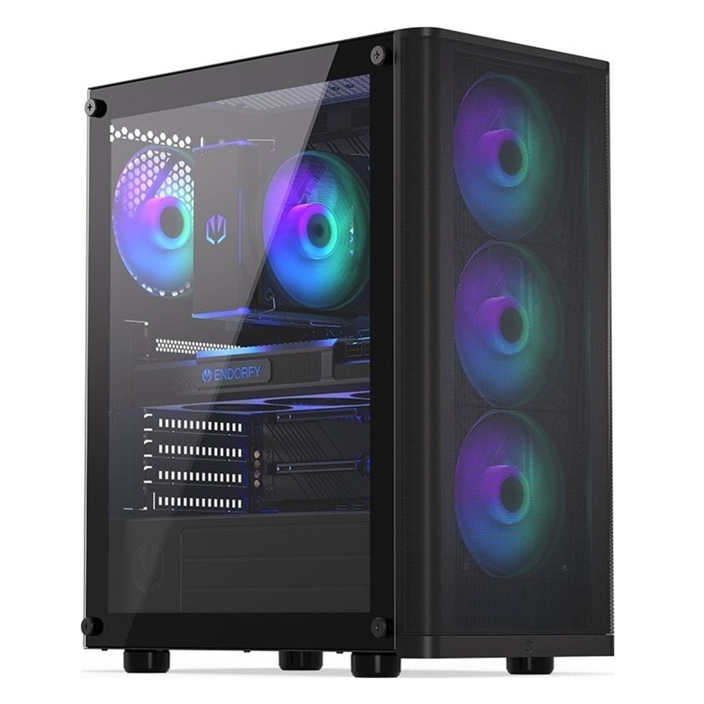 VIST ARGB Gaming PC - Ryzen 7 5700X, 32GB RAM, RTX 5050, 2TB SSD, WiFi, Windows 11 Pro