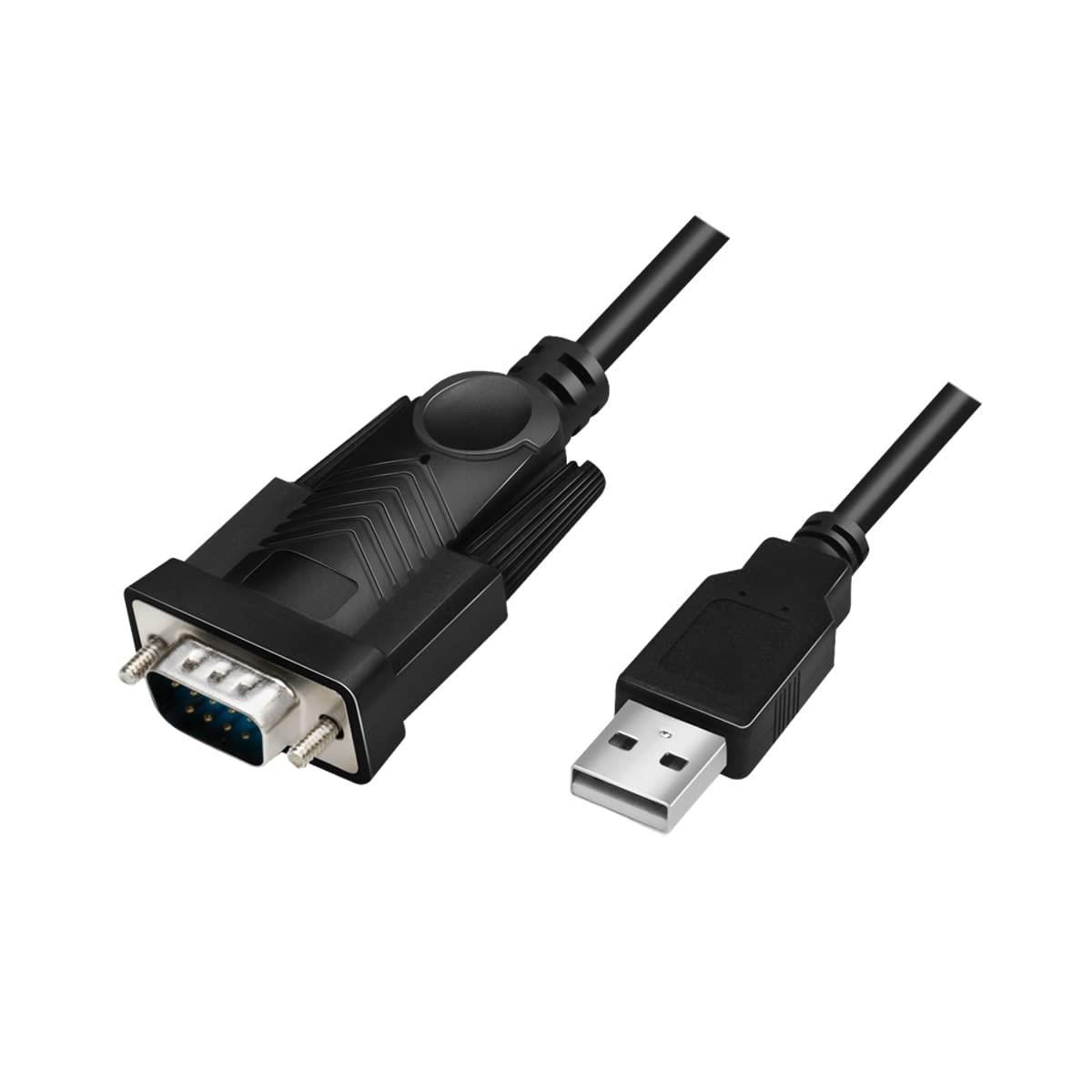Cable adaptador LogiLink USB 2.0 RS232, Negro, 1,5 m