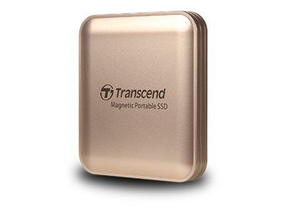 SSD portátil de 2 TB de Transcend, USB-C, 3.2 Gen 2x2 - Color Champán