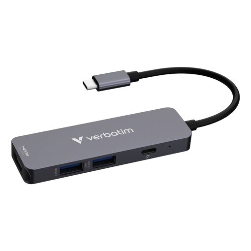 Estación de carga Verbatim con USB-C y HDMI para portátil