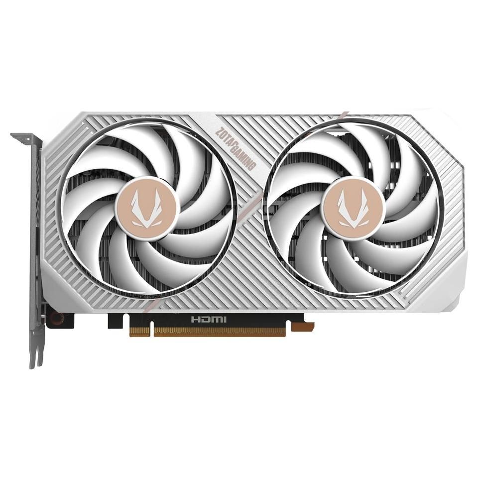 Carte graphique Zotac Gaming Twin Edge OC Edition Blanche - GeForce RTX 5050 - 8 Go GDDR6 - PCIe 5.0 x8 - 3 ports DisplayPort, HDMI