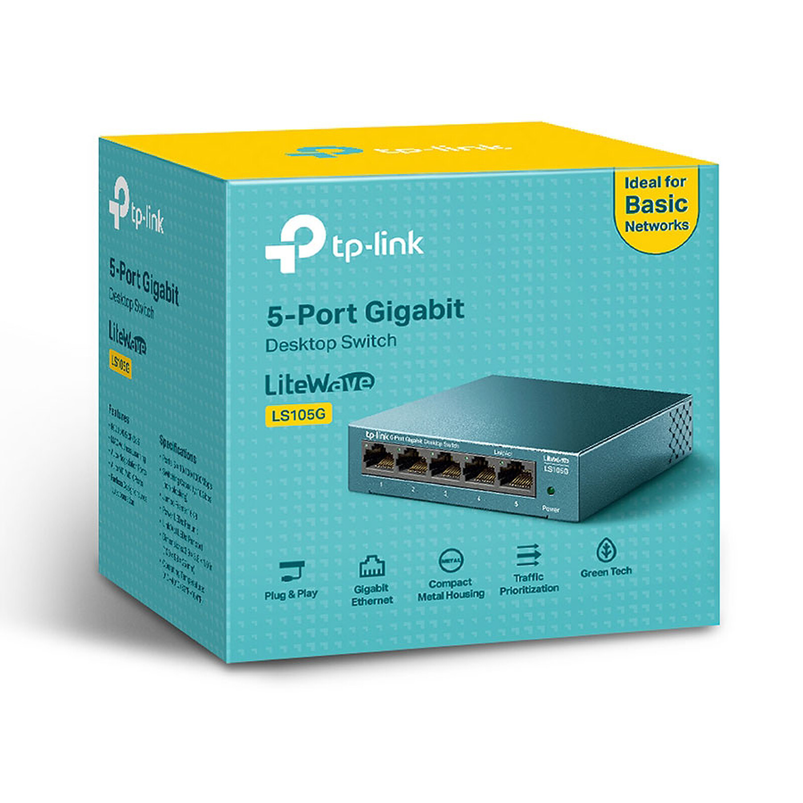 Conmutador Gigabit TP-LINK LS105G