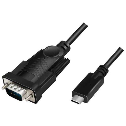 Câble adaptateur Logilink USB 2.0 (Type C vers série RS232) 1,2 m Noir