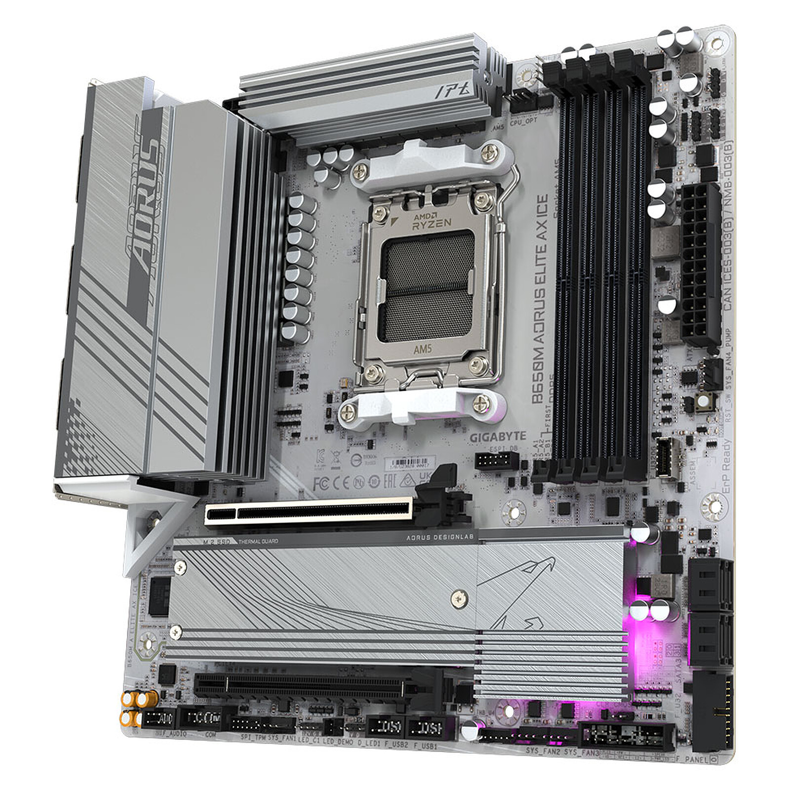Gigabyte B650M AORUS ELITE AX ICE