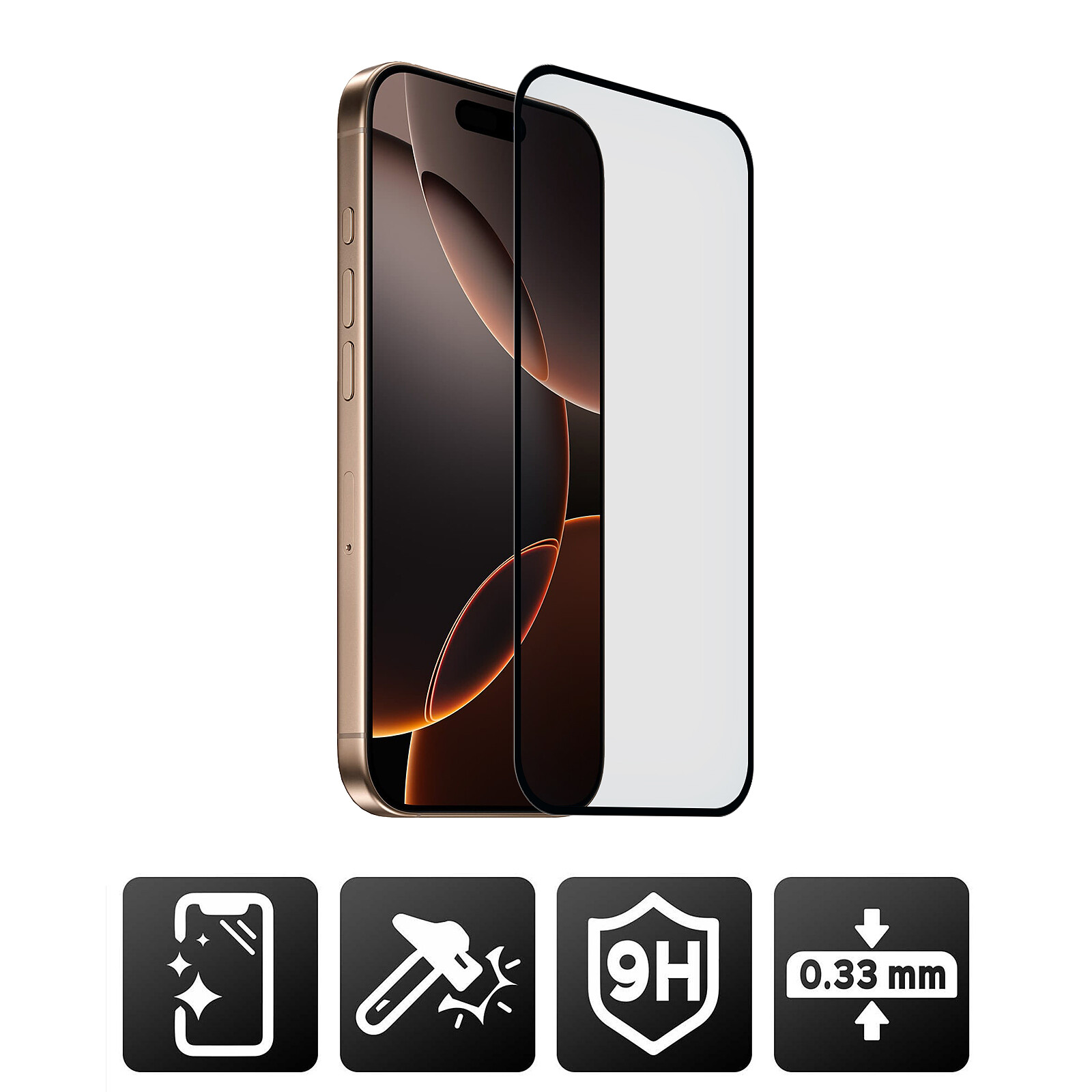 Akashi Tempered Glass Film iPhone 16 Pro